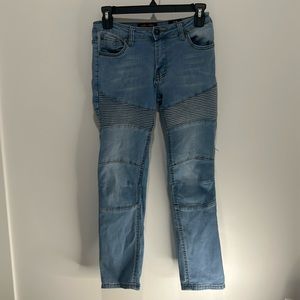 Ring of Fire boy’s slim size 12 stretch moto jeans